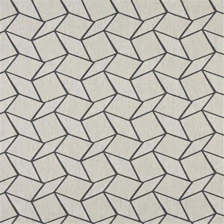 Designer Fabrics Designer Fabrics K0007B 54 in. Wide Cadet Blue And Off White; Geometric Boxes; Designer Quality Upholstery Fabric K0007B